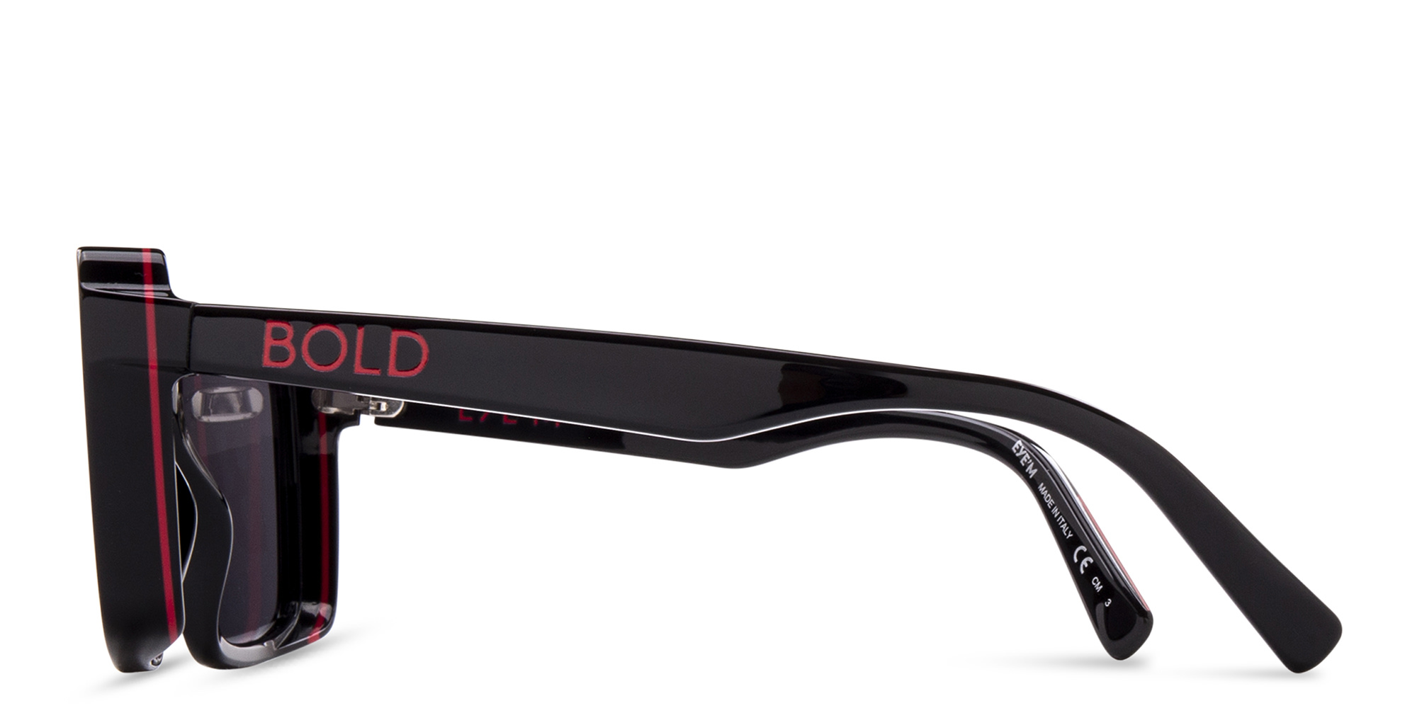 Shop EYE'M Square Sunglasses in Black online.