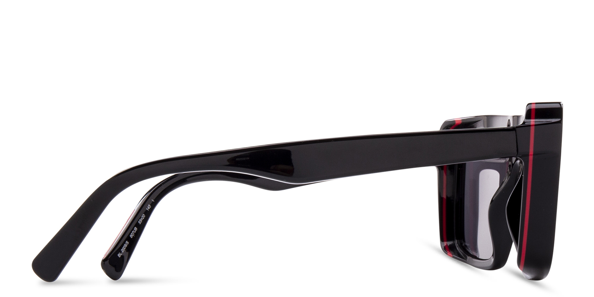 Shop EYE'M Square Sunglasses in Black online.