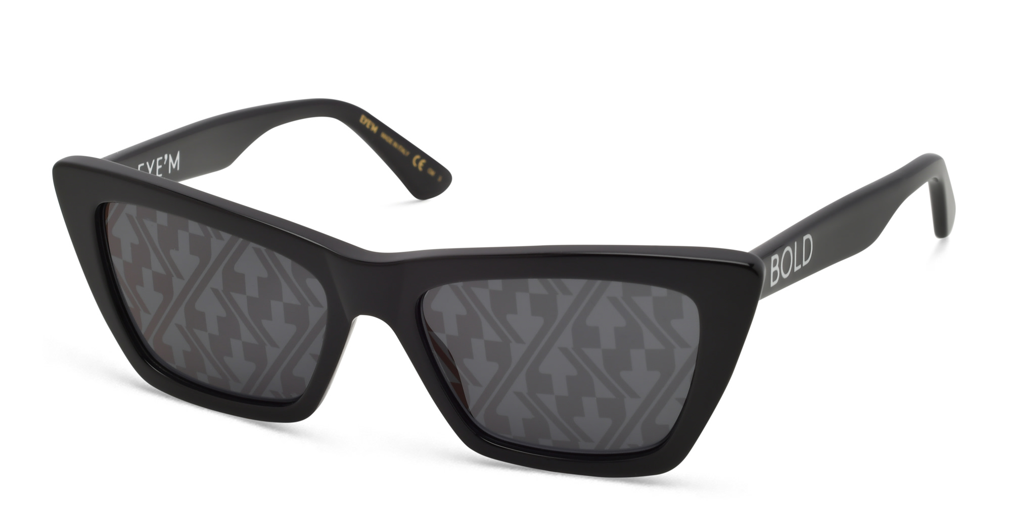 Shop EYE'M Cat Eye Sunglasses in Black online.