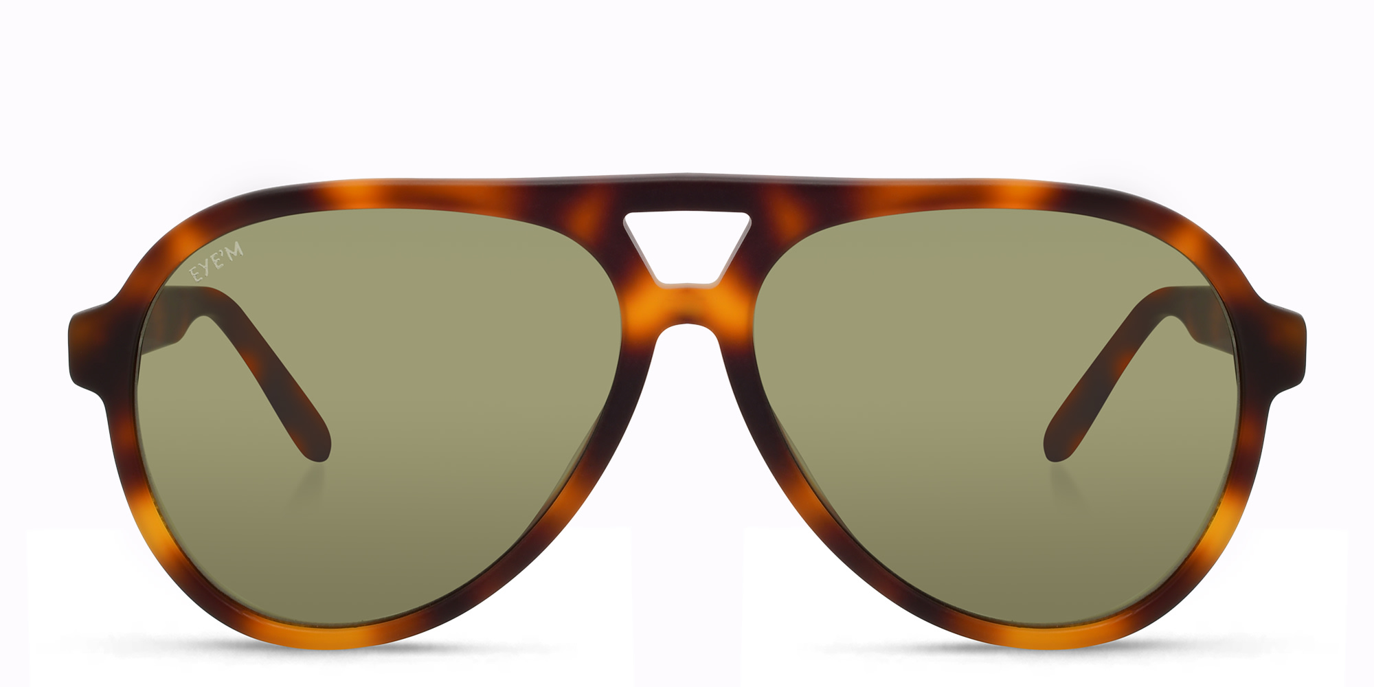 EYE'M Kids Aviator Sunglasses in Havana – Product Photo 1