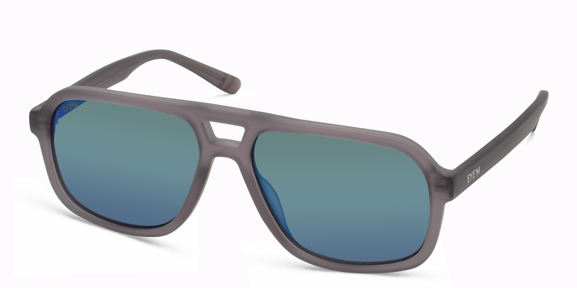 EYE'M Kids Aviator Sunglasses in Grey – Product Photo 2