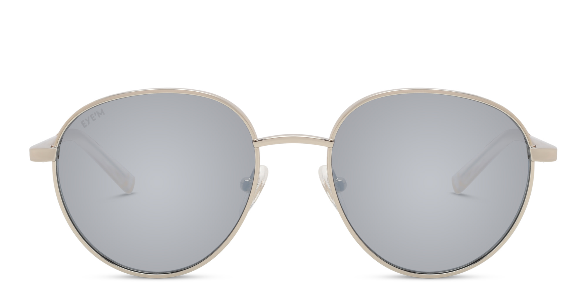 Shop EYE'M Kids Round Sunglasses in Silver online.