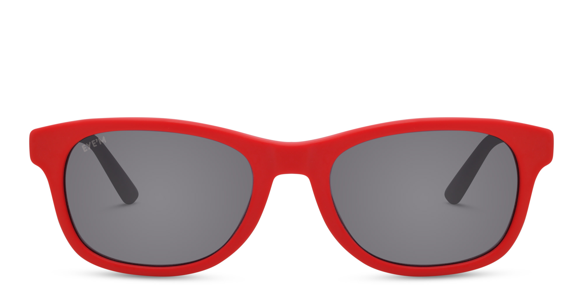 EYE'M Kids Rectangle Sunglasses in Red – Product Photo 1