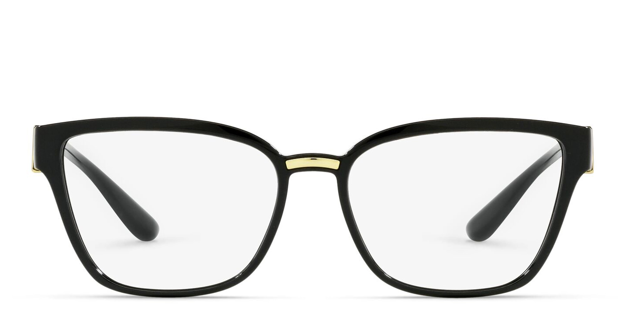 Dolce & Gabbana Wide Cat Eye Eyeglasses in Black – Product Photo 1