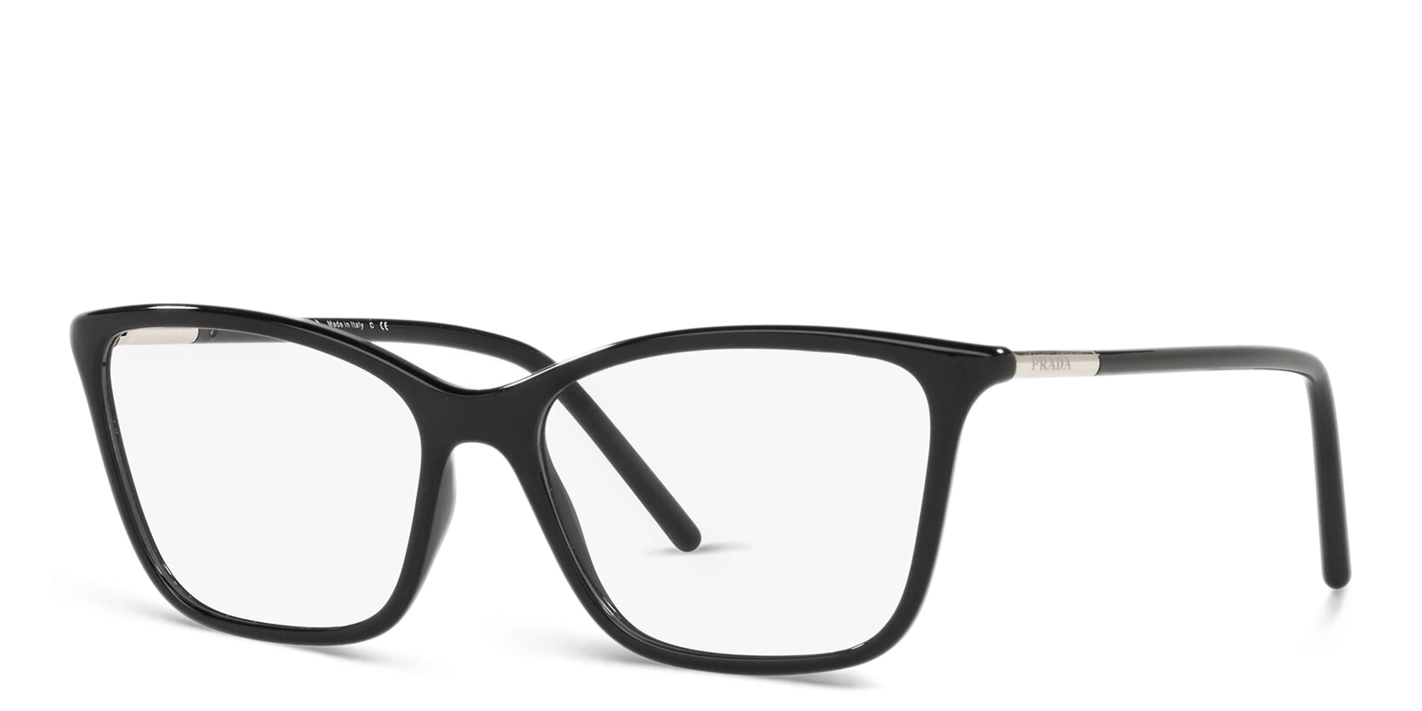 PRADA Wide Cat Eye Eyeglasses in Black – Product Photo 2
