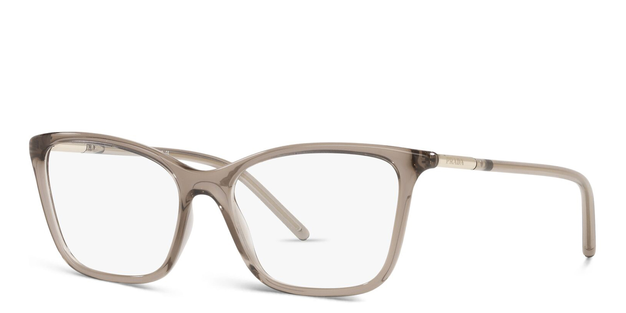 PRADA Cat Eye Eyeglasses in Honey Crystal – Product Photo 2