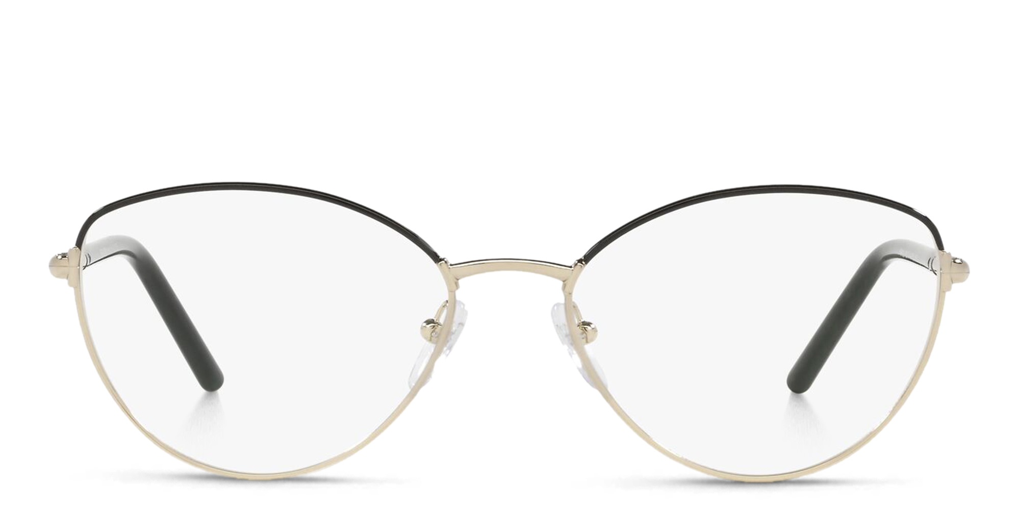 PRADA Wide Cat Eye Eyeglasses in Gold – Product Photo 1