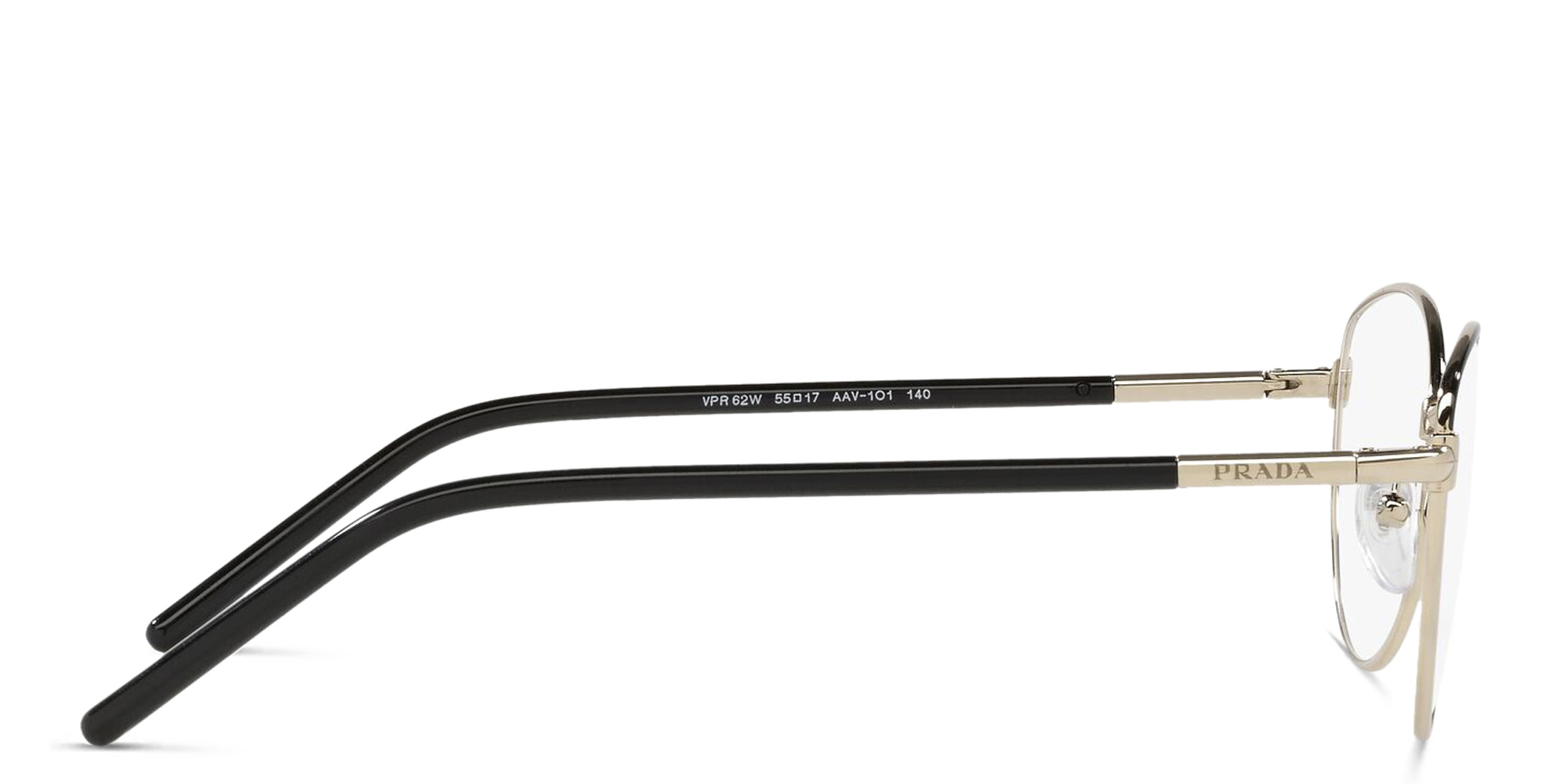 PRADA Wide Cat Eye Eyeglasses in Gold – Product Photo 3