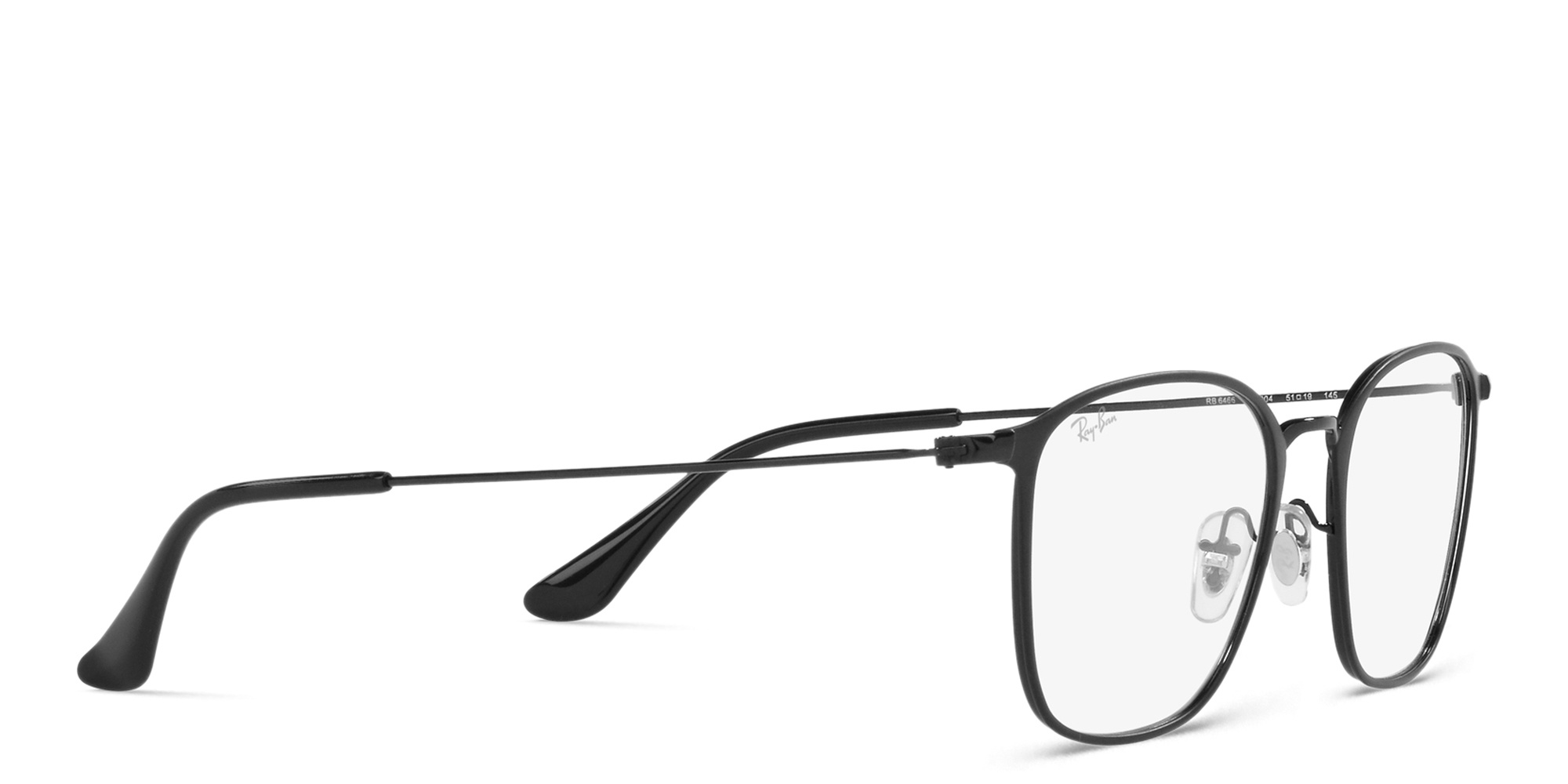 Ray-Ban Unisex Square Eyeglasses in Black – Product Photo 4