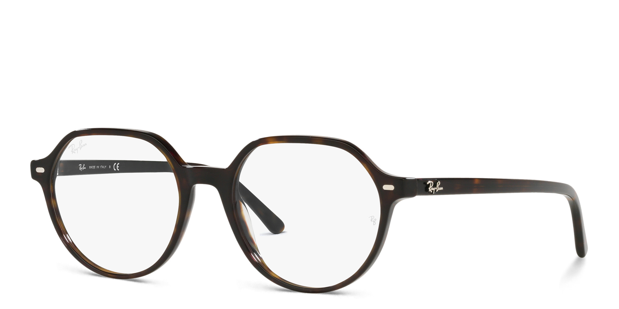 Shop Ray-Ban Thalia Unisex Square Eyeglasses in Havana online.