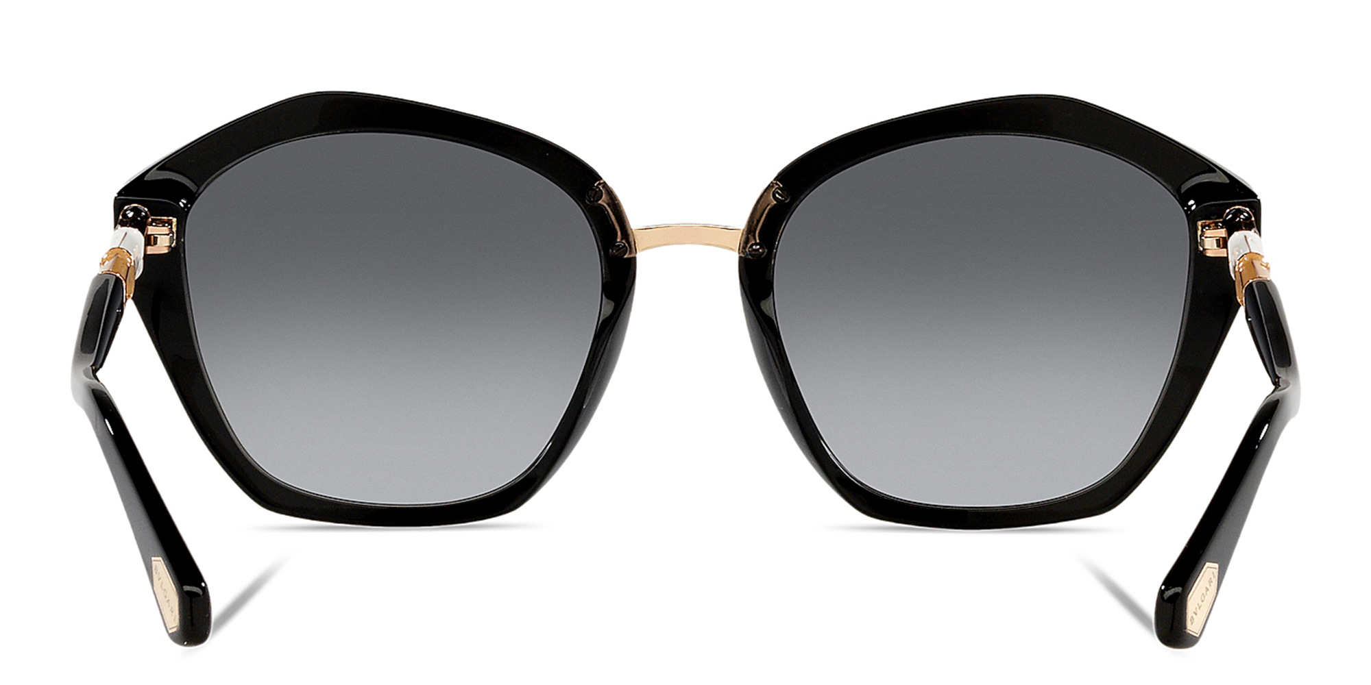 BVLGARI Irregular Sunglasses in Black Gradient Grey – Product Photo 4