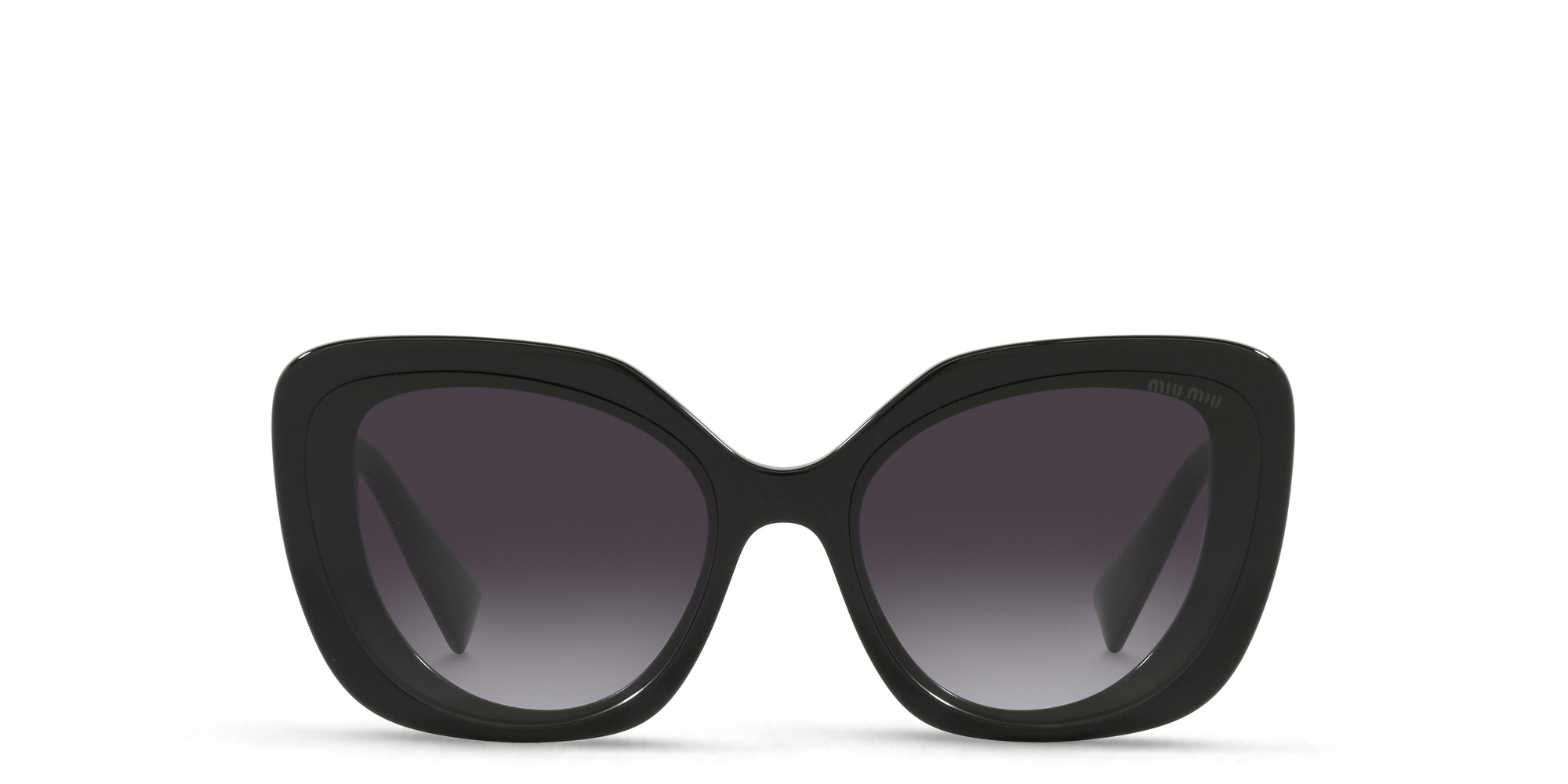 Shop MIU MIU Cat Eye Sunglasses in Cystal Black online.