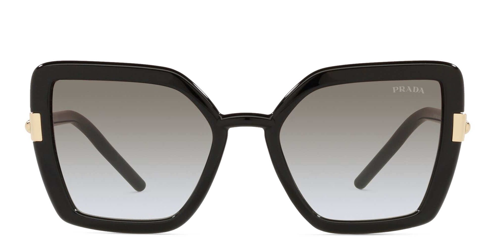 نظارة شمسية بإطار كات آي من برادا بلون أسود - صورة المنتج 1