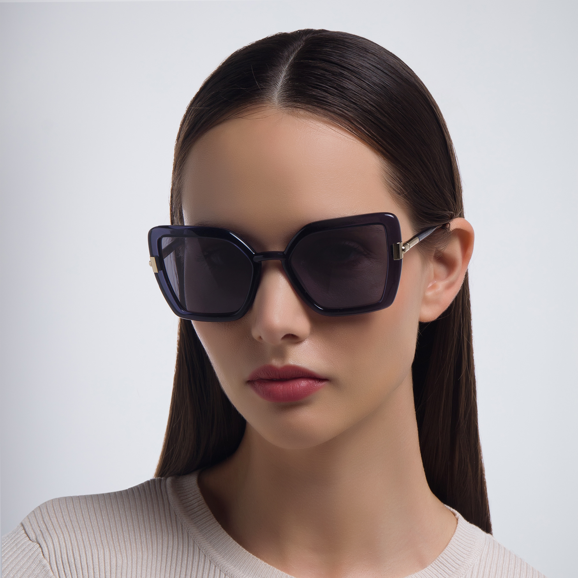 PRADA Cat Eye Sunglasses in Crystal Bluette – Product Photo 5