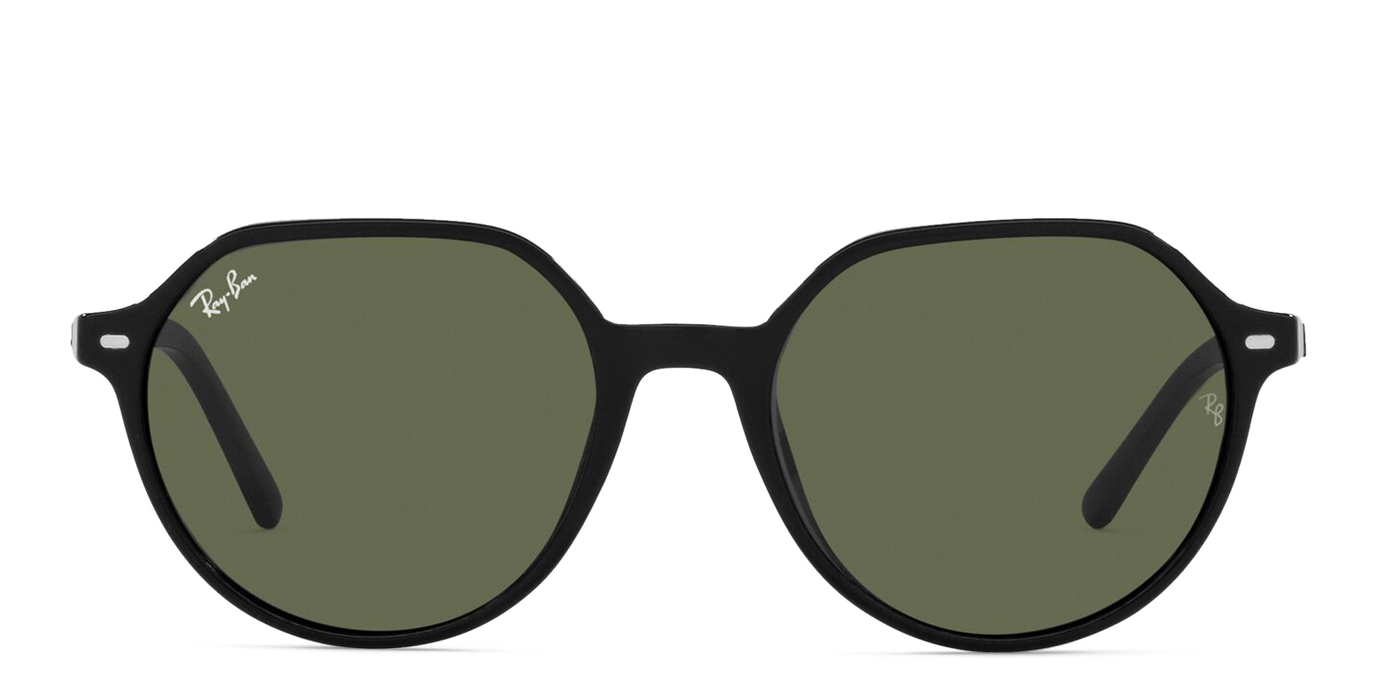 Shop Ray-Ban Thalia Unisex Square Sunglasses in Black online.