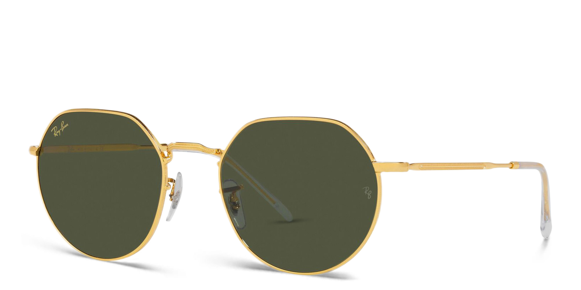 Shop Ray-Ban Jack Unisex Irregular Sunglasses in Gold online.
