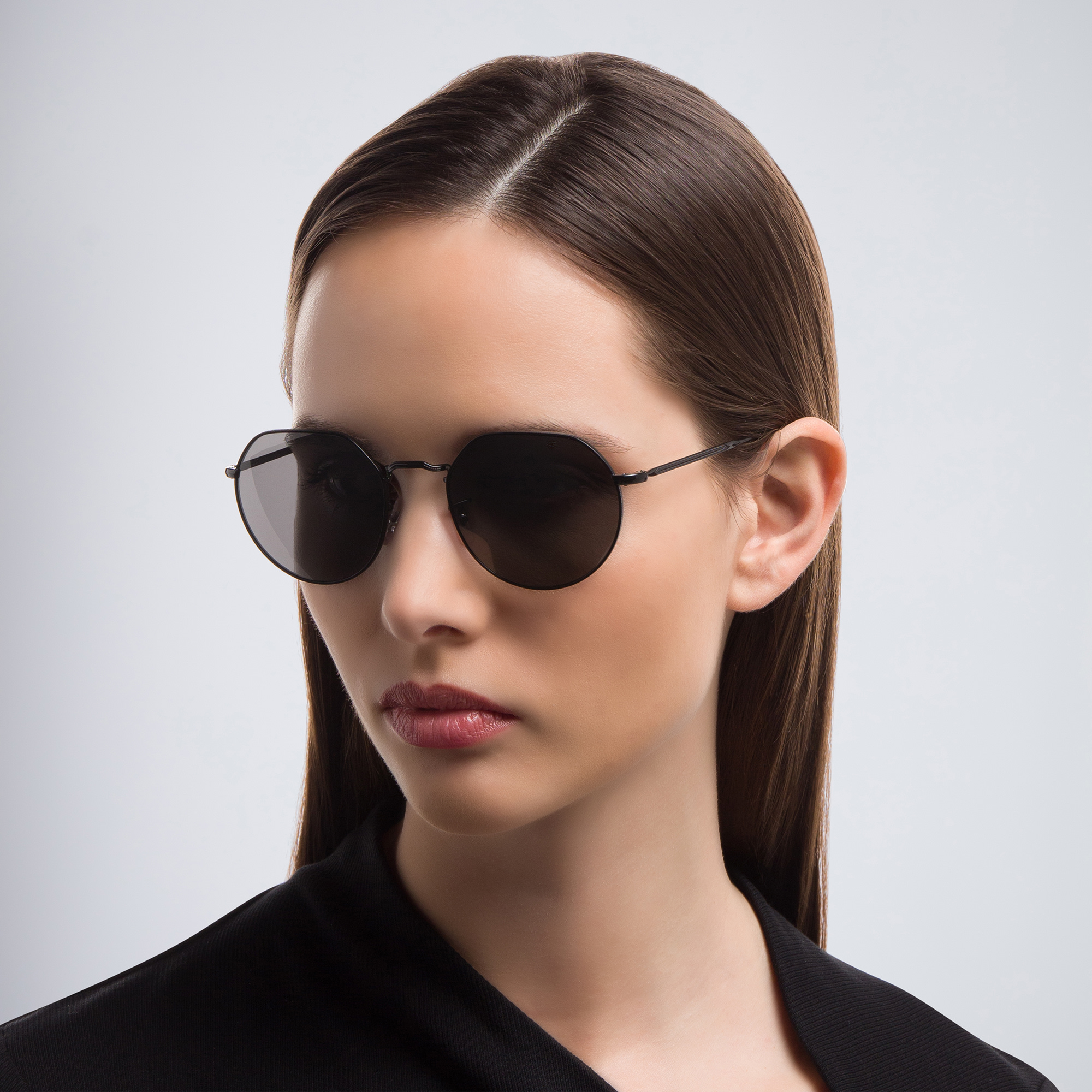 Ray-Ban Jack Unisex Irregular Sunglasses in Black – Product Photo 6