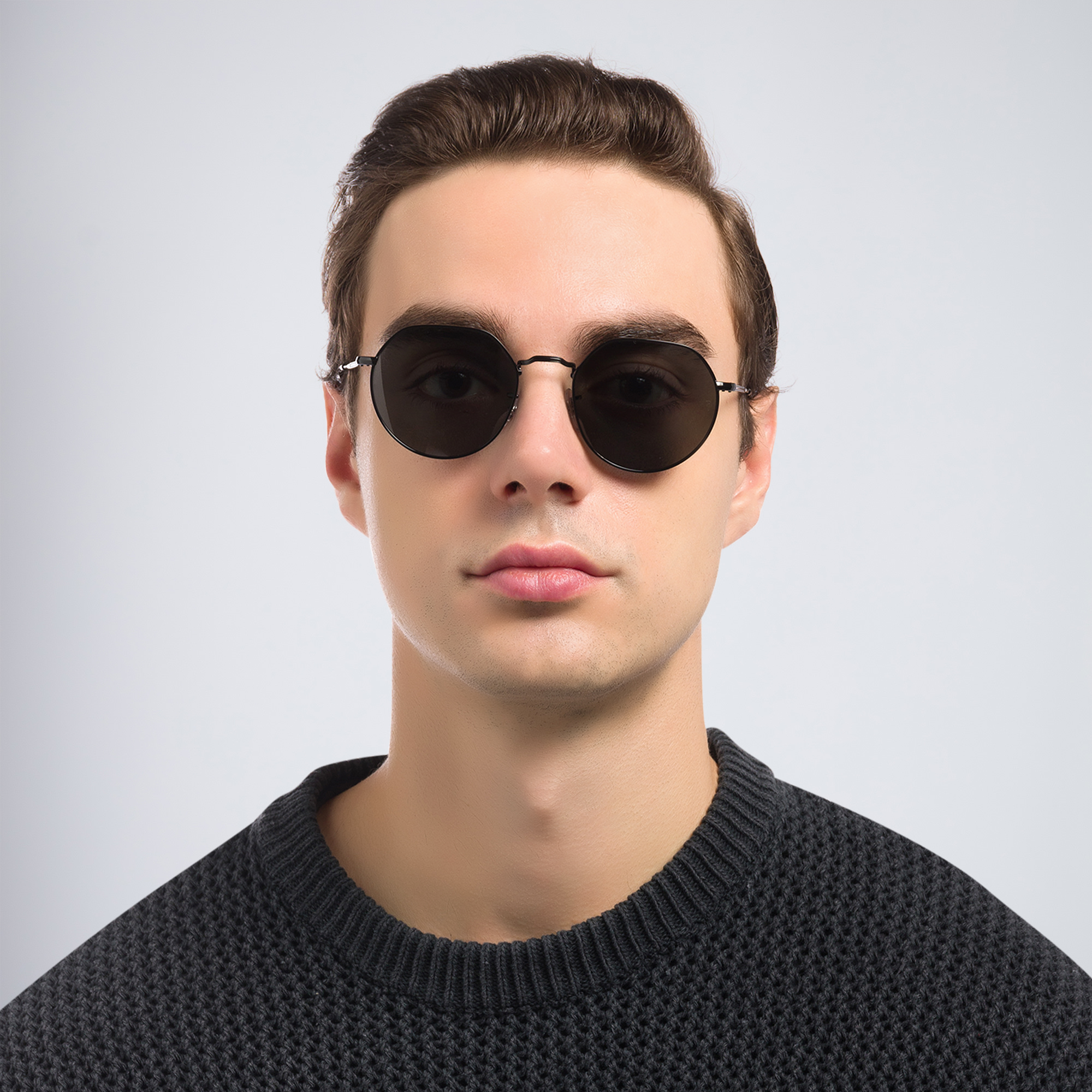 Ray-Ban Jack Unisex Irregular Sunglasses in Black – Product Photo 7