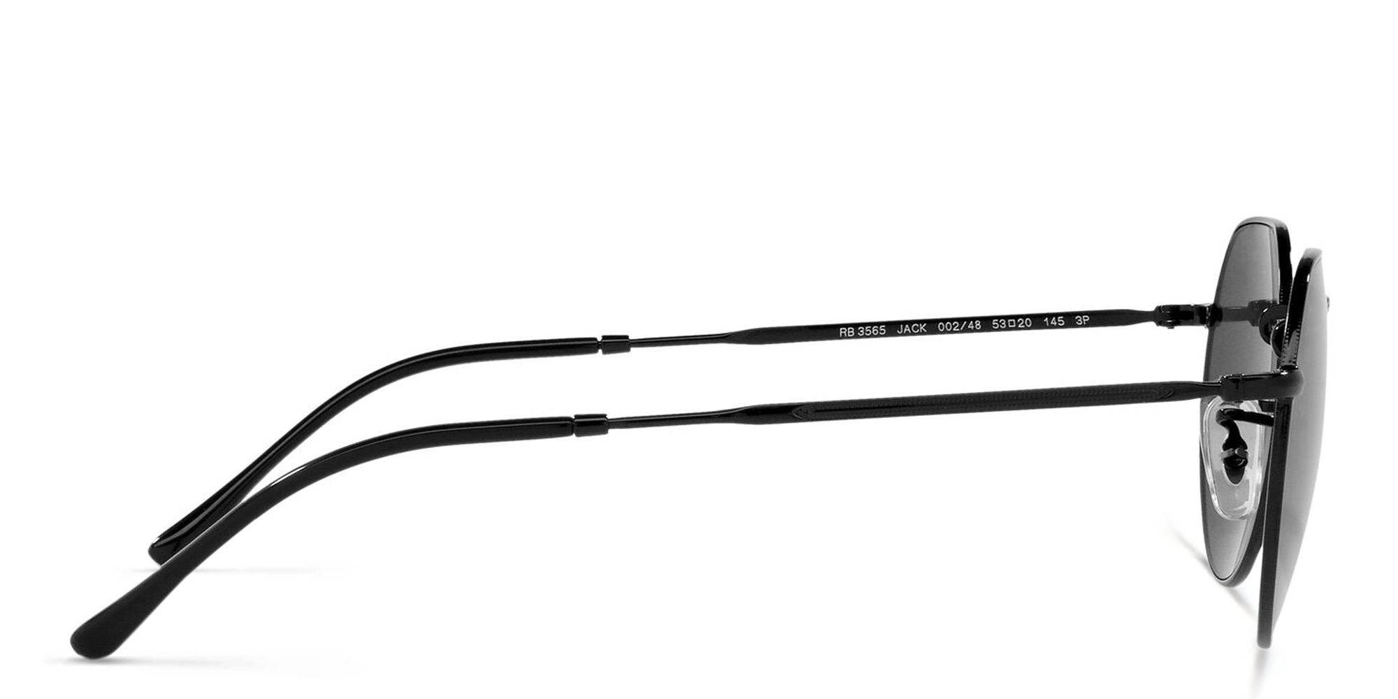 Ray-Ban Jack Unisex Irregular Sunglasses in Black – Product Photo 3