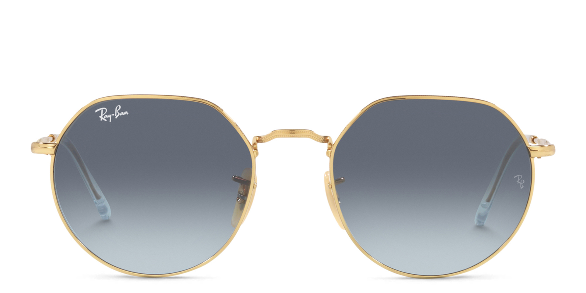 Shop Ray-Ban Jack Unisex Irregular Sunglasses in Gold online.