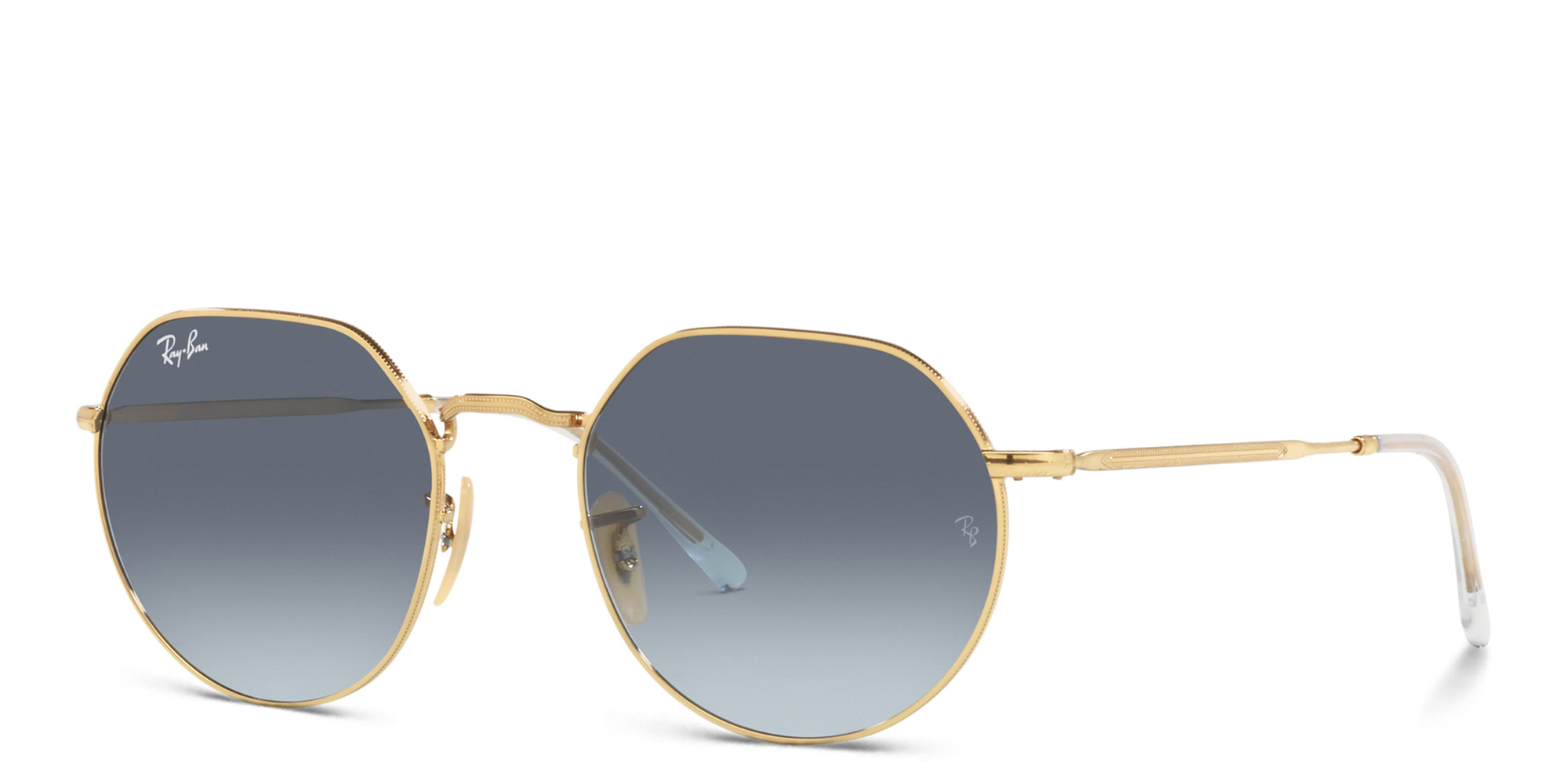 Shop Ray-Ban Jack Unisex Irregular Sunglasses in Gold online.