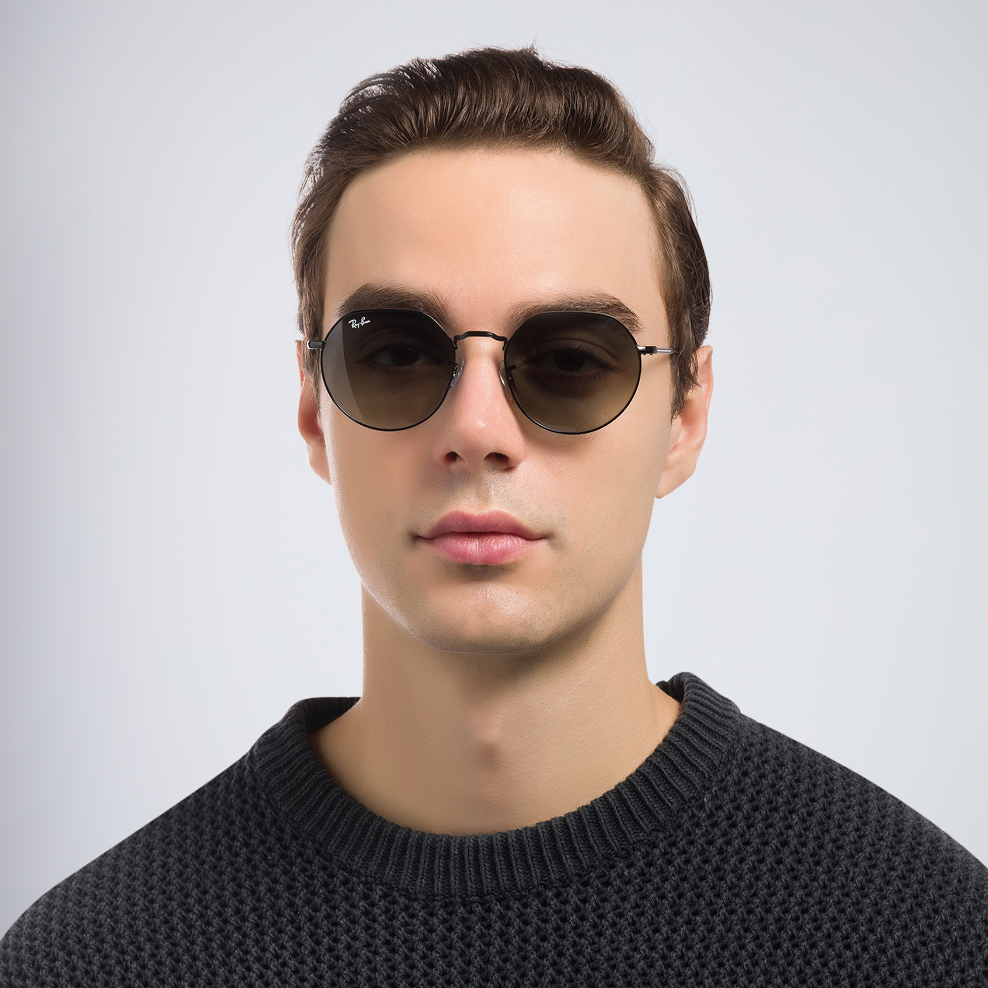 Ray-Ban Jack Unisex Irregular Sunglasses in Black – Product Photo 7
