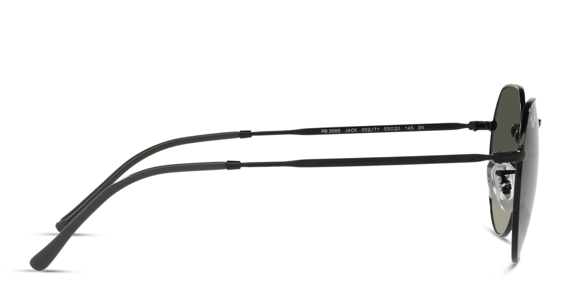 Ray-Ban Jack Unisex Irregular Sunglasses in Black – Product Photo 3