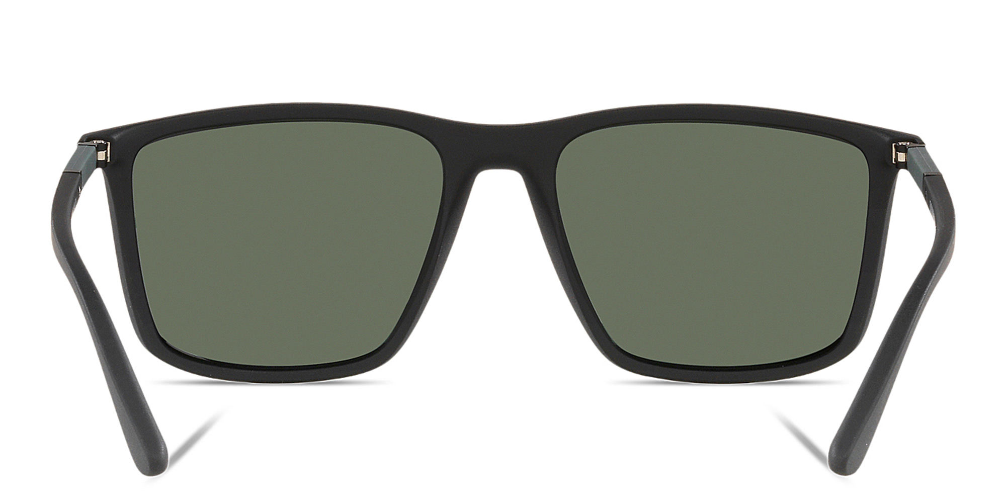 Emporio Armani Rectangle Sunglasses in Matte Black – Product Photo 4