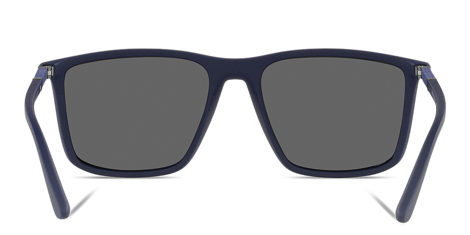 Emporio Armani Rectangle Sunglasses in Matte Blue – Product Photo 4