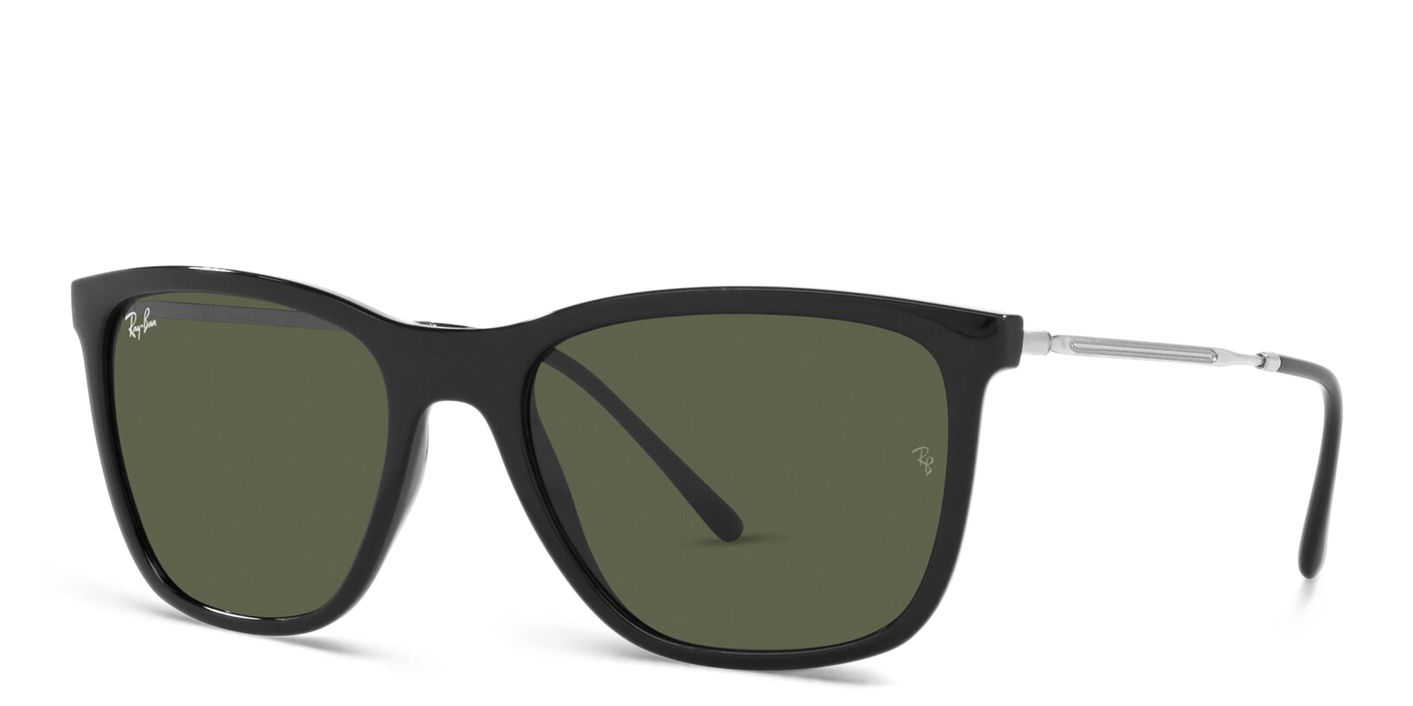 Ray-Ban Unisex Square Sunglasses in Black – Product Photo 2