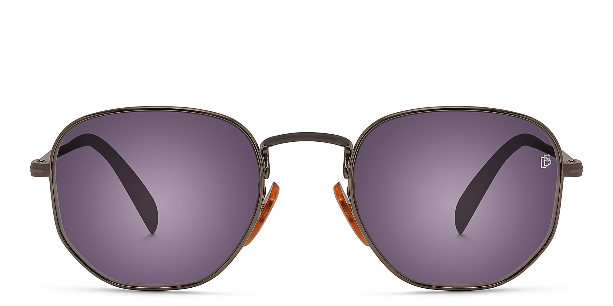 DAVID BECKHAM Irregular Sunglasses in Dark Ruthenium – Product Photo 1