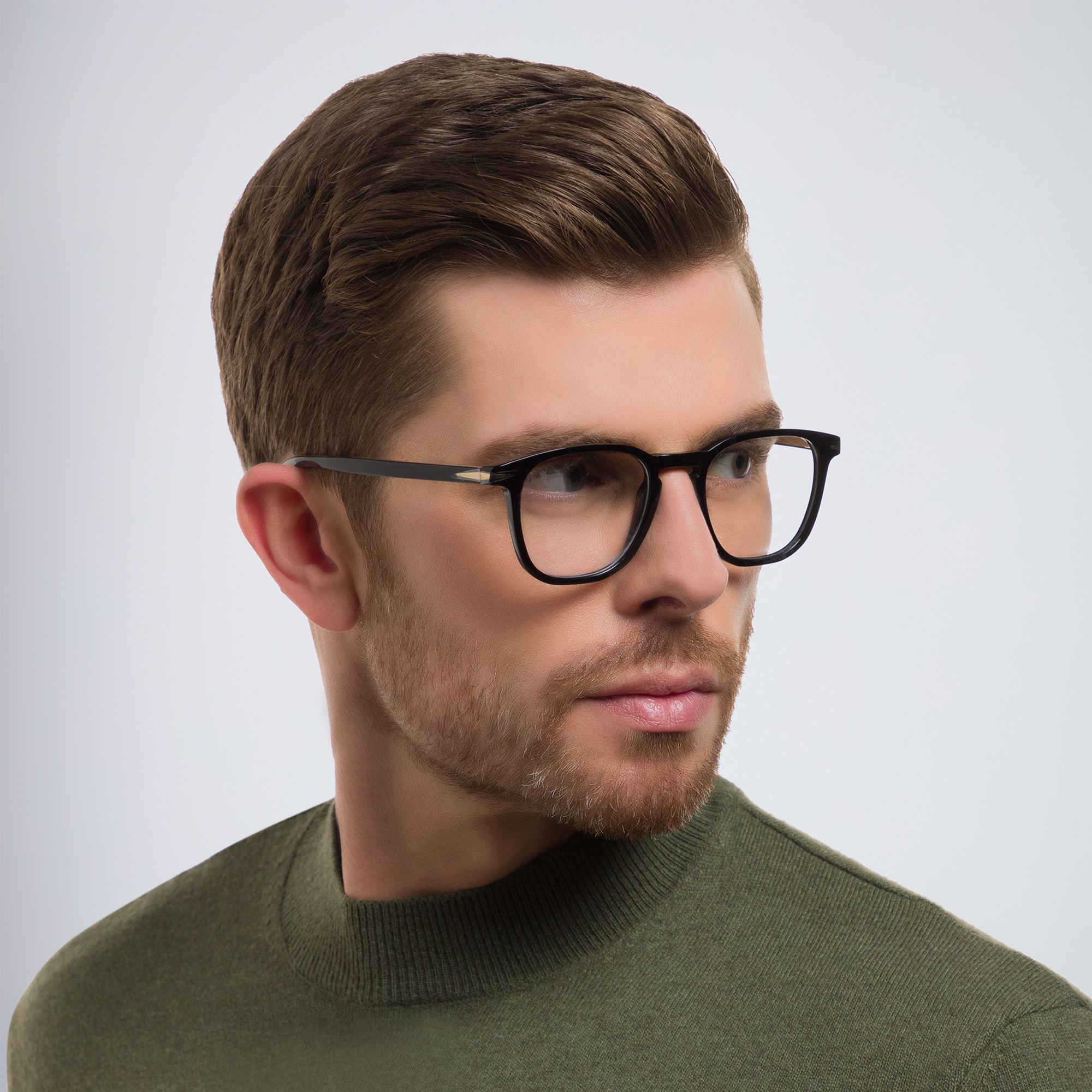 نظارة طبية مربعة من ديفيد بيكهام بلون أسود - صورة المنتج 6