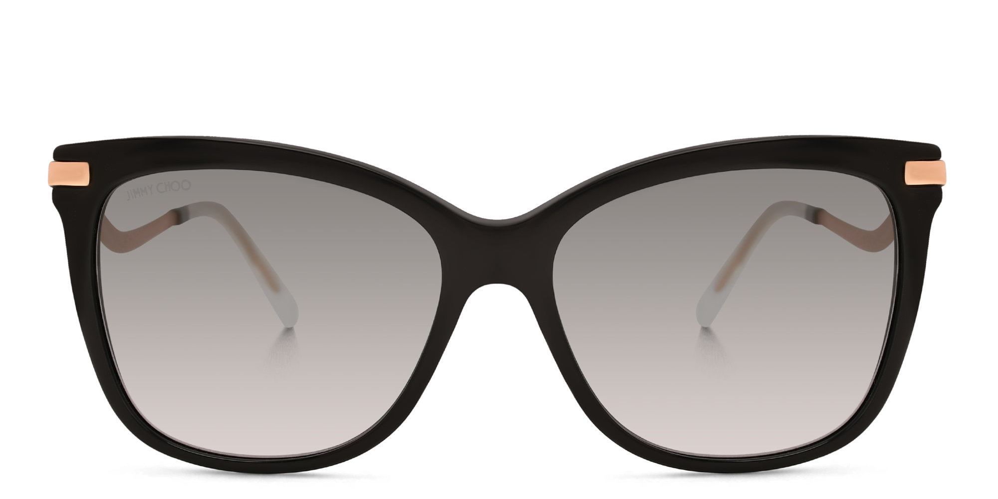 JIMMY CHOO Steff/S Rimless Cat Eye Sunglasses in Black – Product Photo 1