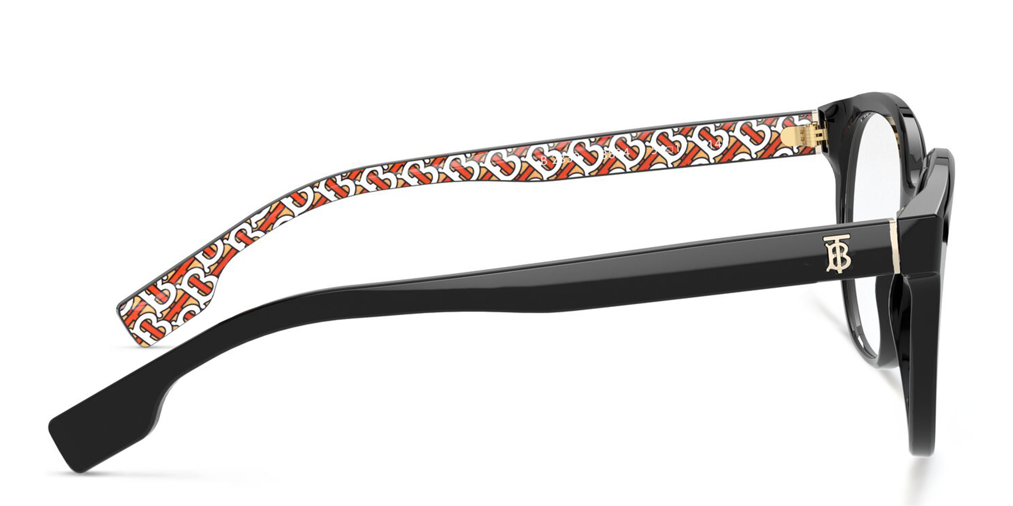 BURBERRY Square Eyeglasses in Black – Product Photo 3