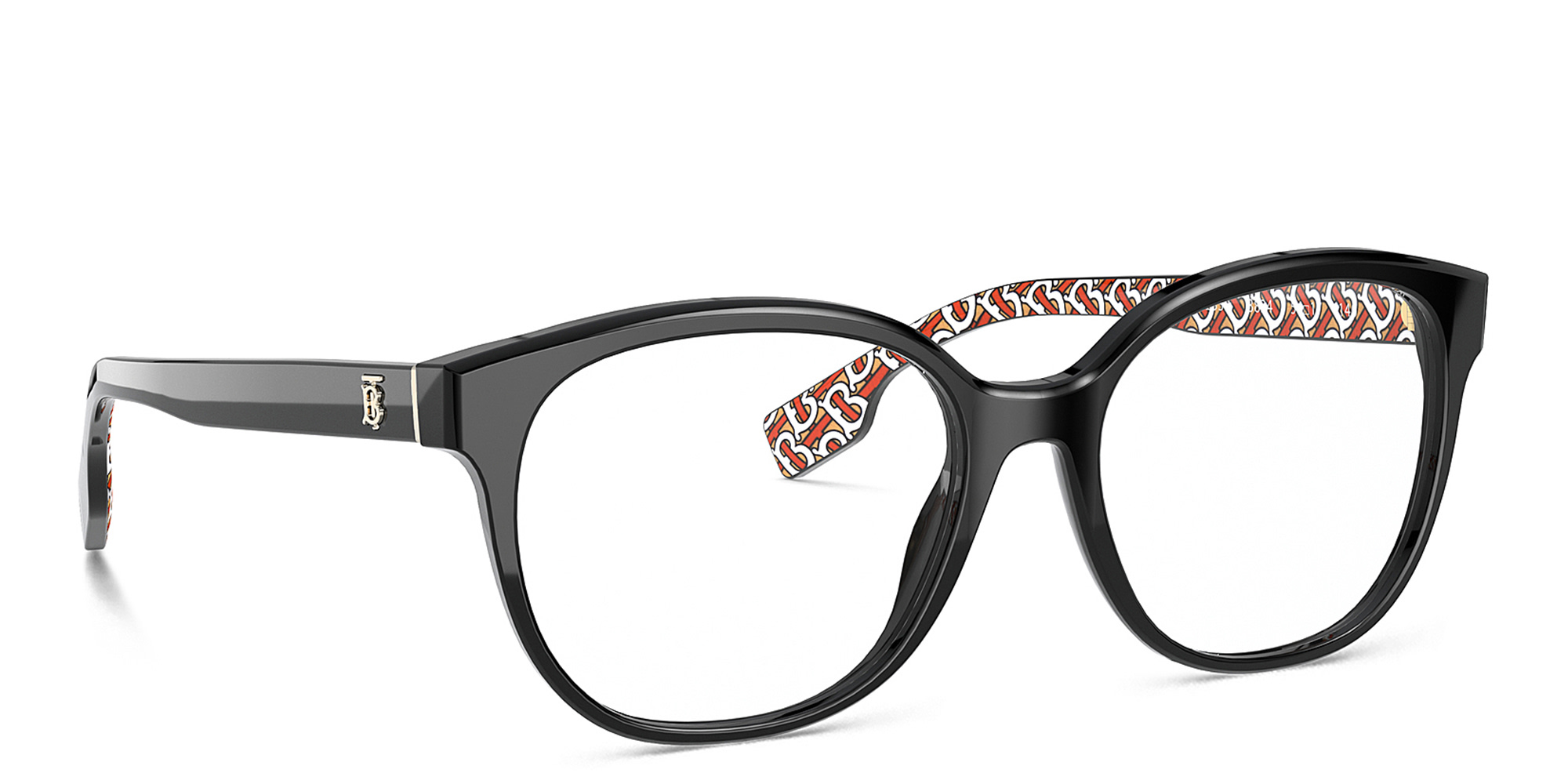 BURBERRY Square Eyeglasses in Black – Product Photo 4