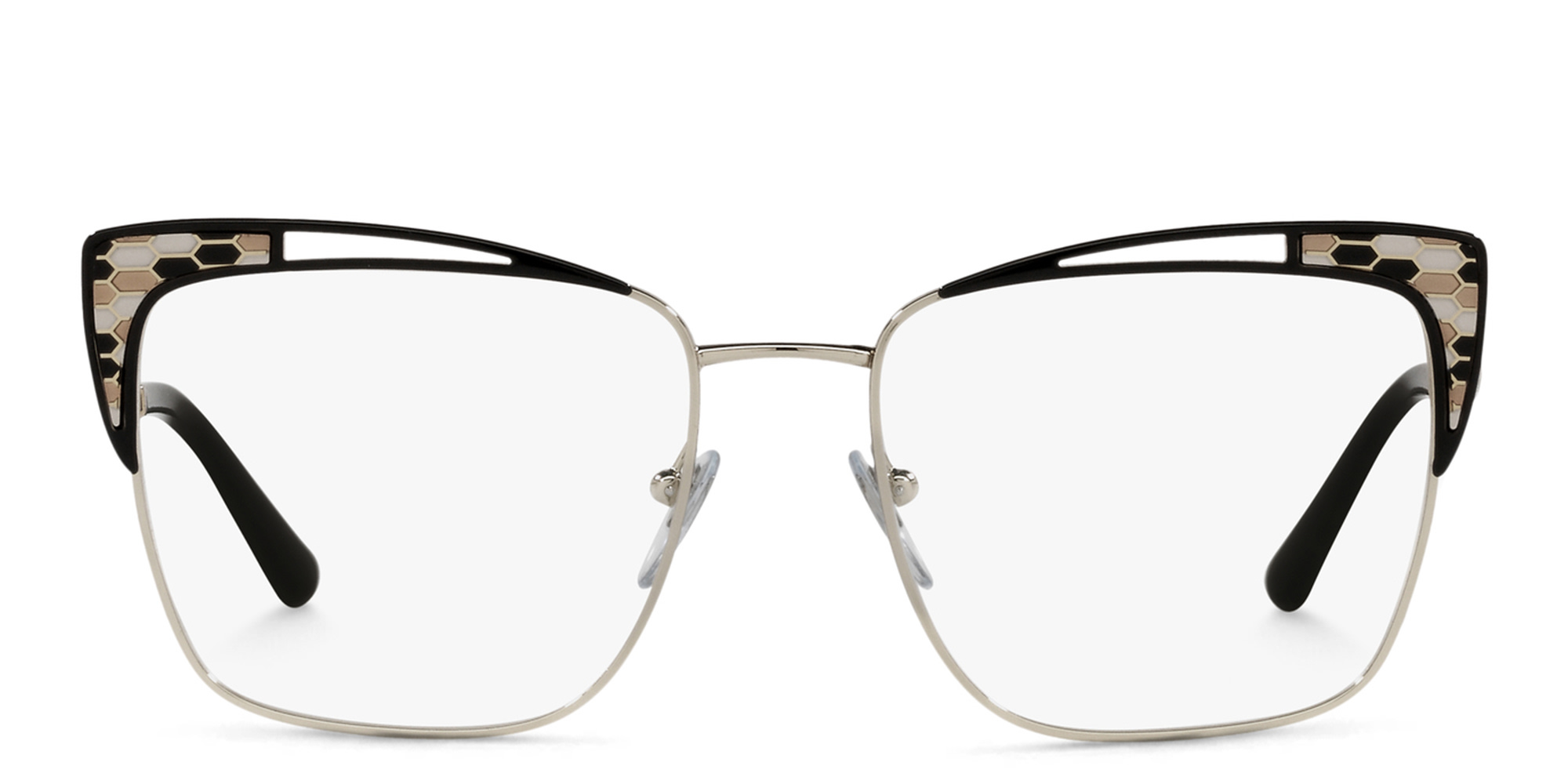 BVLGARI Cat-Eye Eyeglasses in Black – Product Photo 1