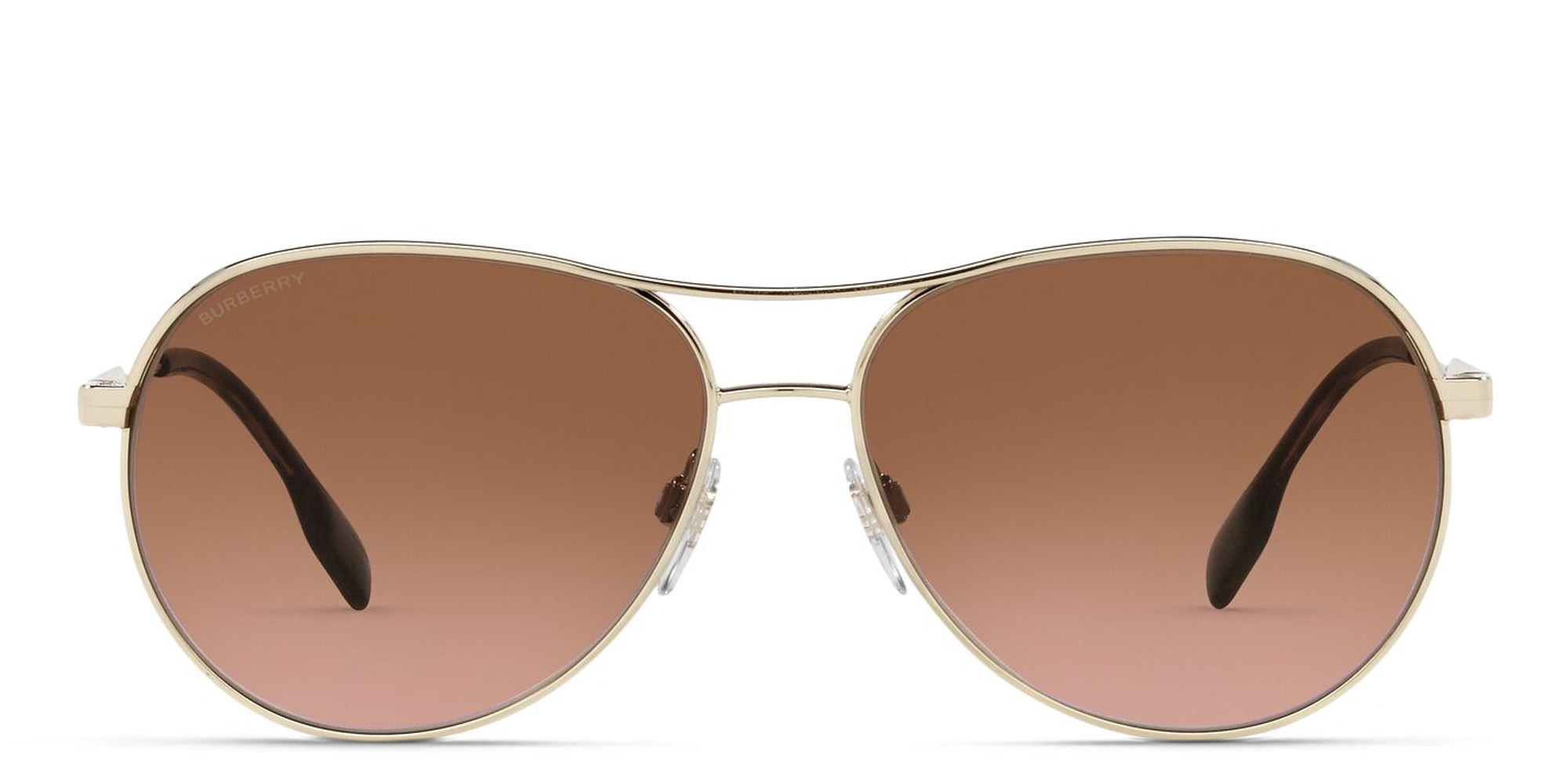 BURBERRY Pilot Sunglasses in Light Gold – Product Photo 1