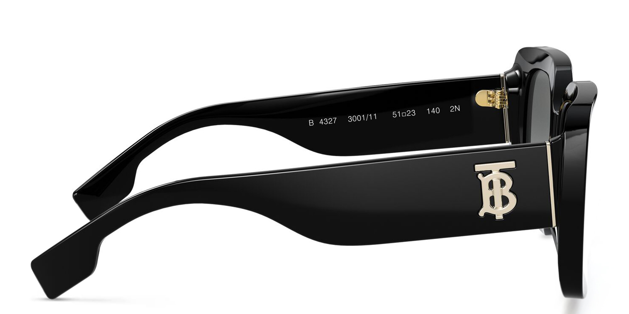 BURBERRY Square Sunglasses in Black – Product Photo 3