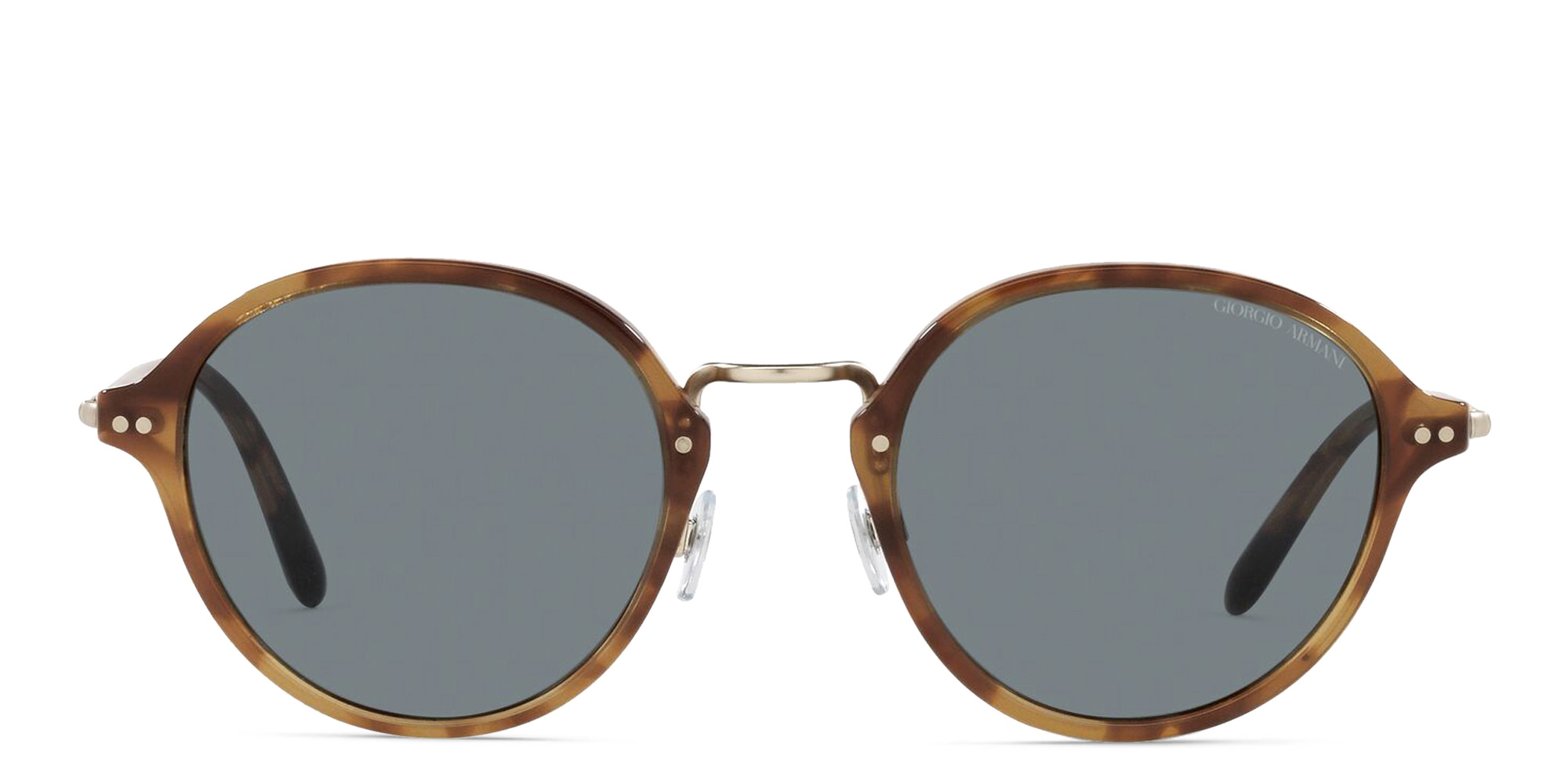 GIORGIO ARMANI Round Sunglasses in Brown Tortoise – Product Photo 1