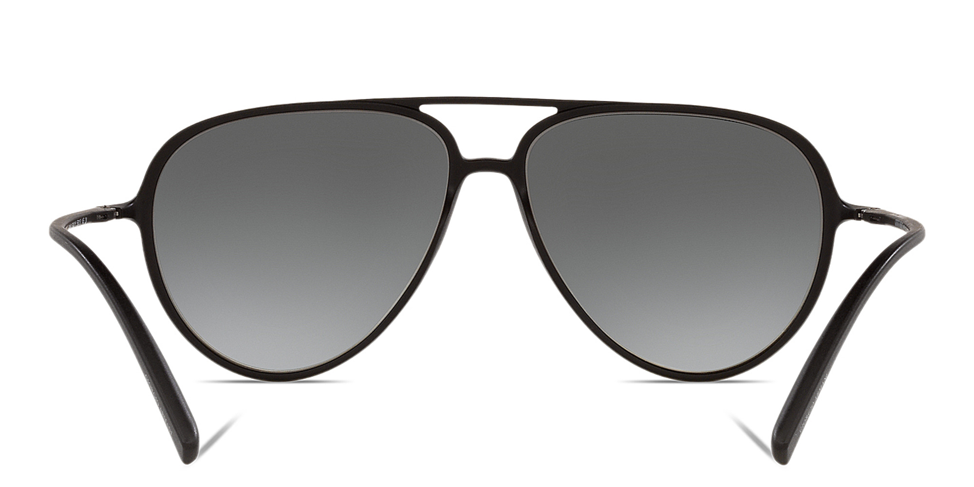 Shop GIORGIO ARMANI Aviator Sunglasses in Matte Black online.