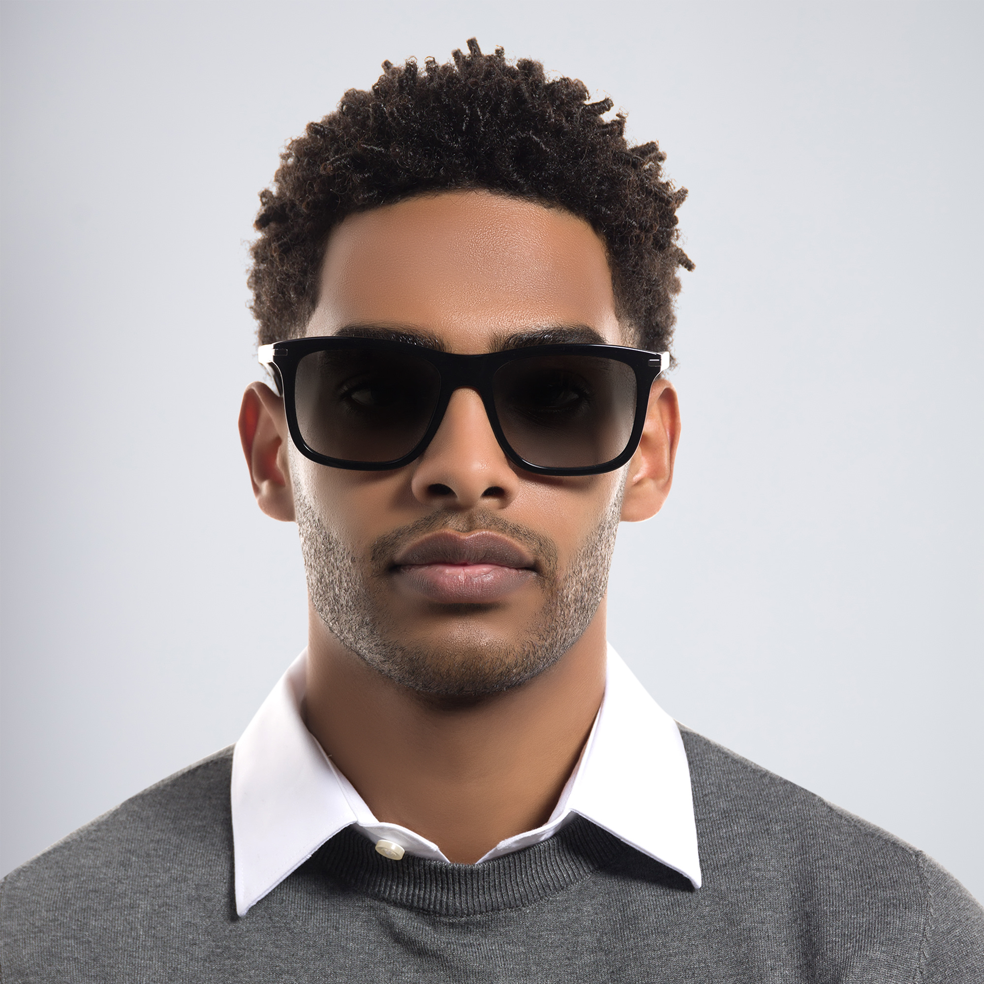 PRADA Square Sunglasses in Black – Product Photo 5