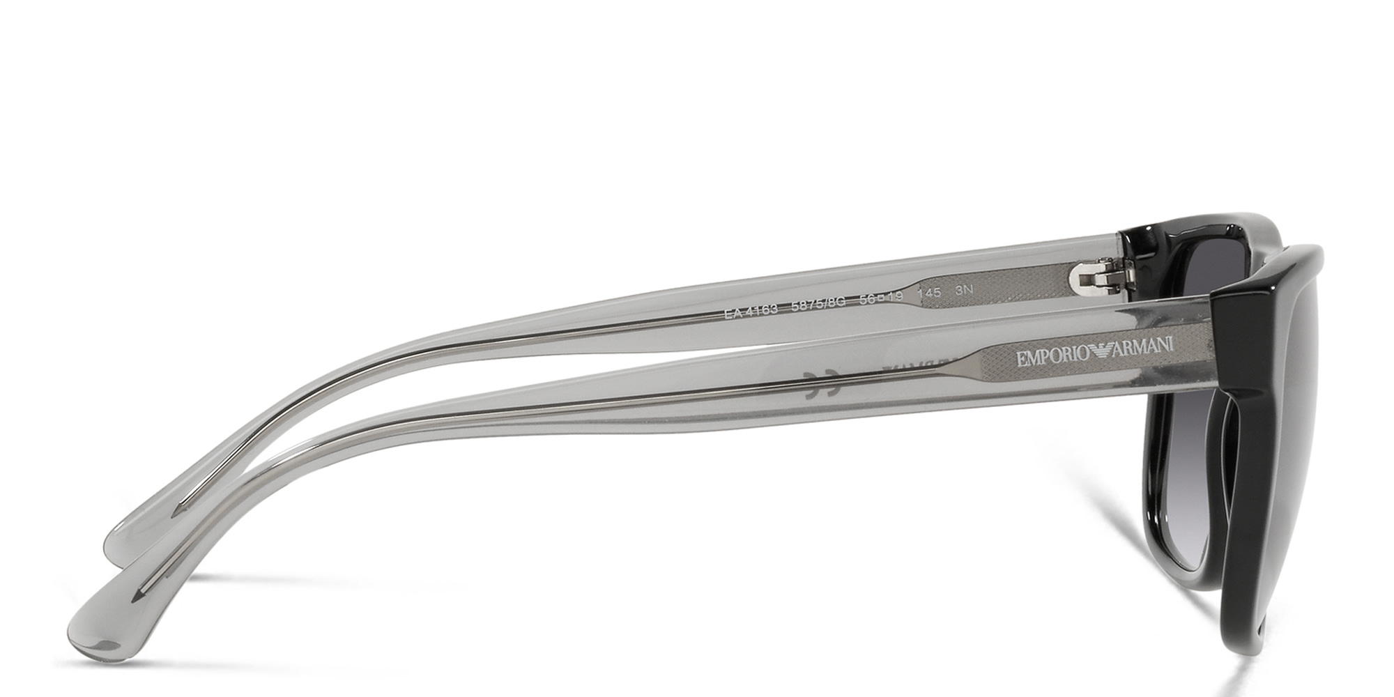 Emporio Armani Pillow Sunglasses in Black – Product Photo 3