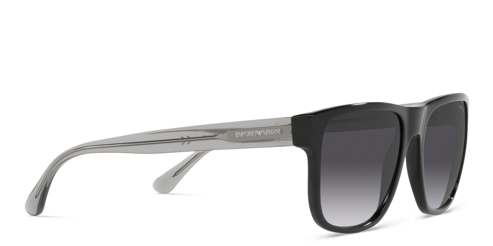 Emporio Armani Pillow Sunglasses in Black – Product Photo 4