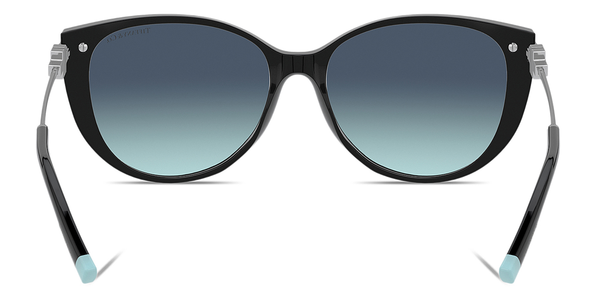 Shop TIFFANY Cat-Eye Sunglasses in Black online.