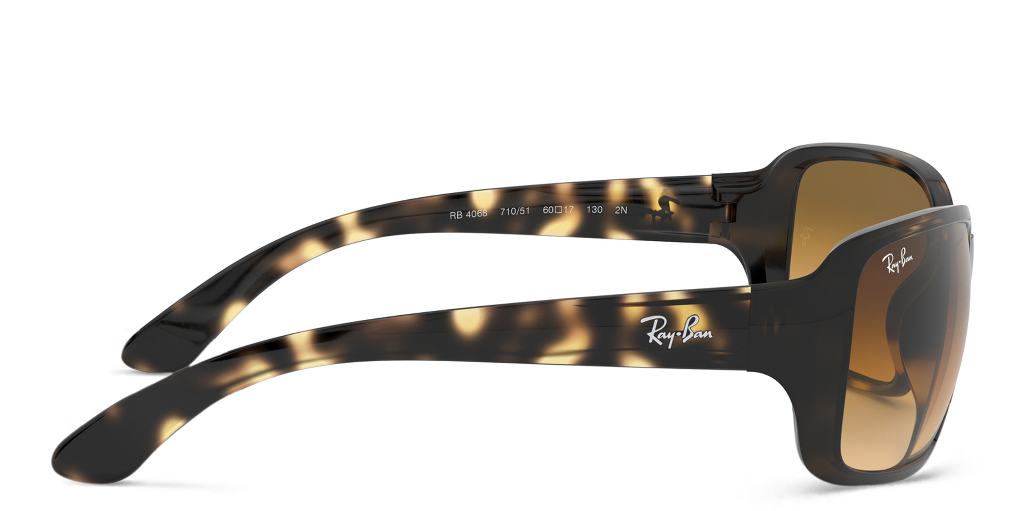 نظارة شمسية بإطار مربع من راي بان بلون هافان فاتح - صورة المنتج 3