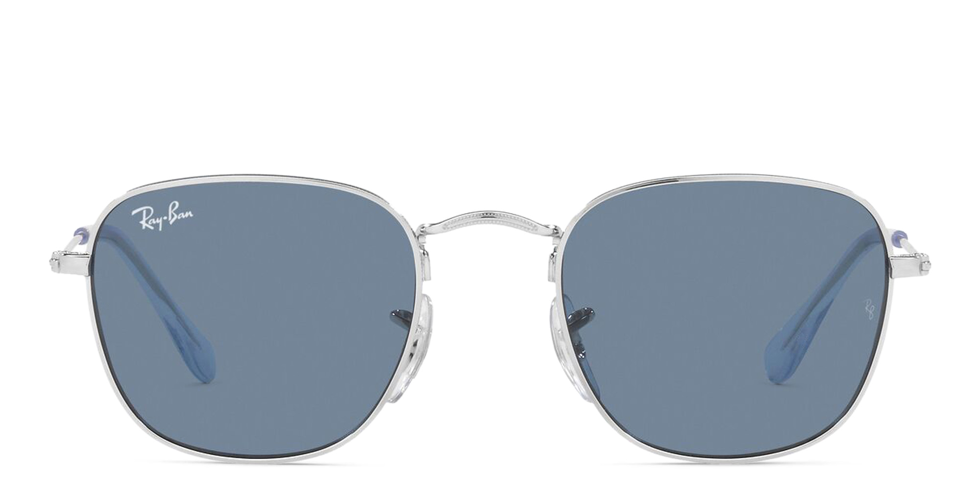 Ray-Ban Junior Frank Kids Square Sunglasses in Silver – Product Photo 1