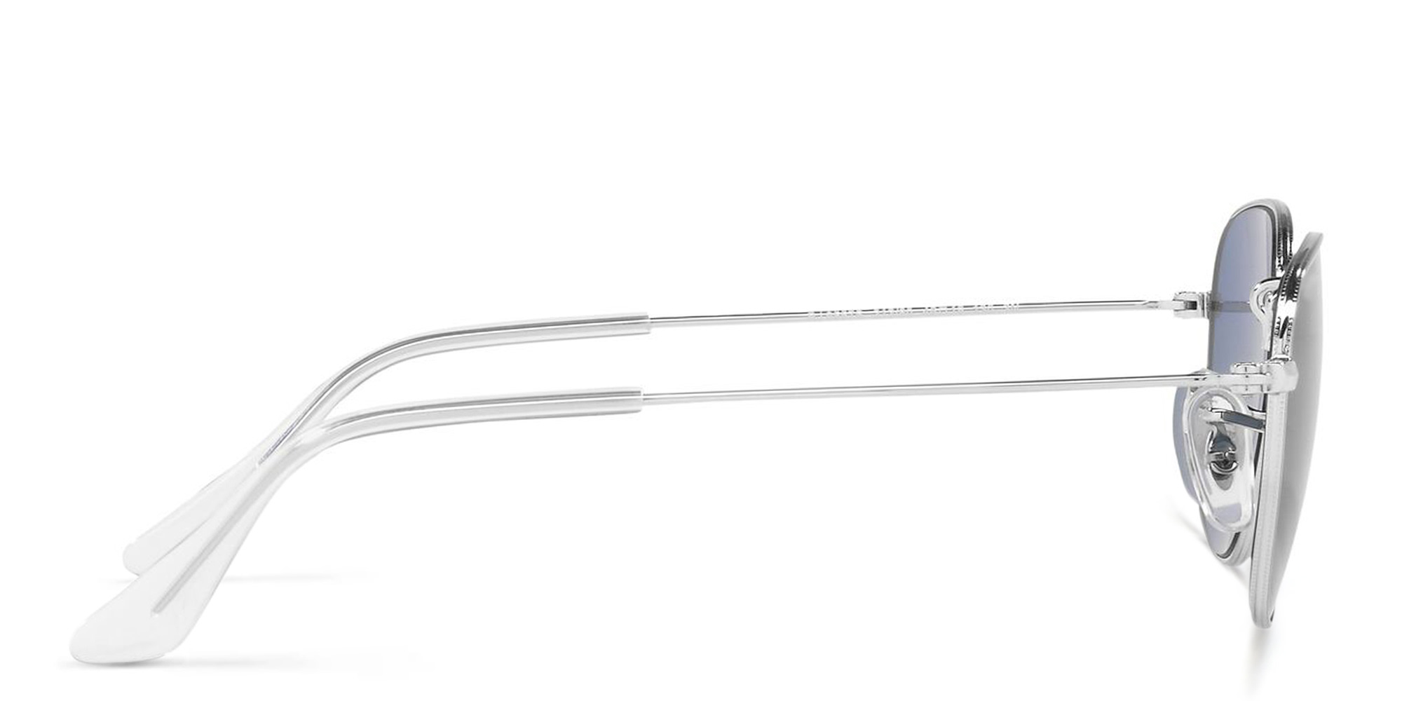 Ray-Ban Junior Frank Kids Square Sunglasses in Silver – Product Photo 3