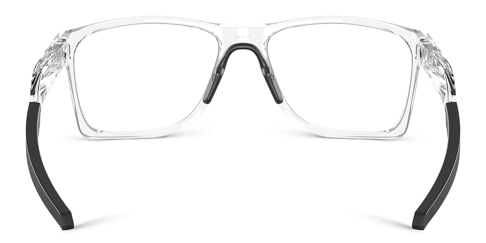 Oakley Activate Wide Square Eyeglasses in Clear – Product Photo 4