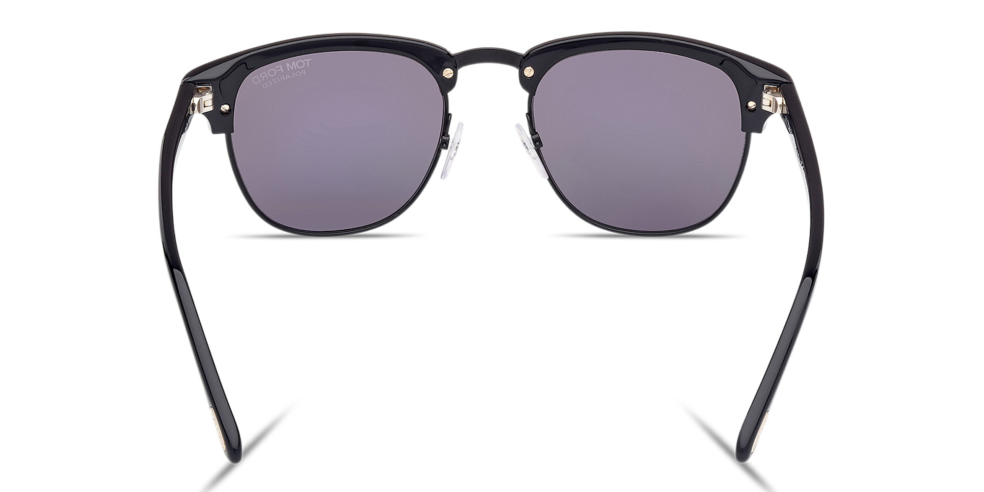Shop TOM FORD Henry Square Sunglasses in Shiny Black online.