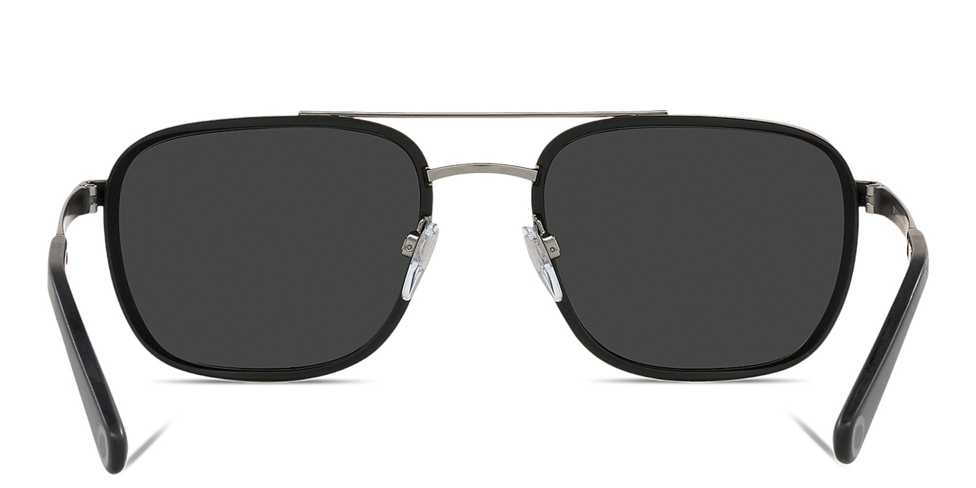 BVLGARI Rectangle Sunglasses in Matte Gunmetal – Product Photo 4